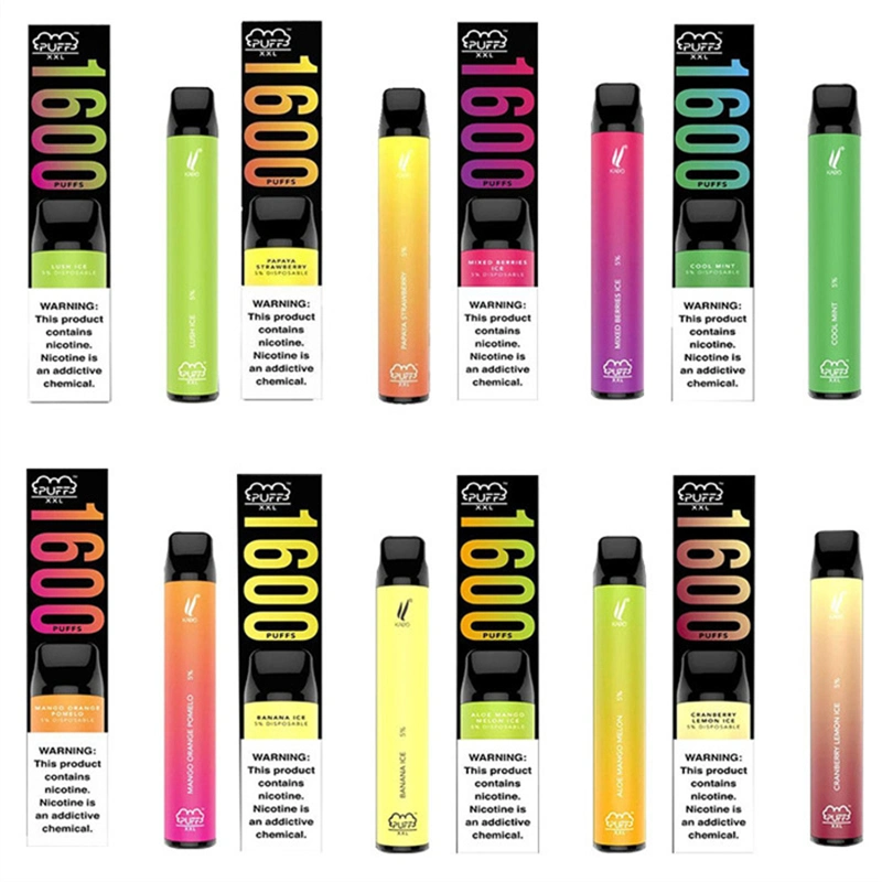 Crazy Puff XXL Disposable Ecig Free Vape Pen Starter Kit Lead 1600puffs 6.5ml 850mAh 10 Pack Puffbar 1600 Vs Elf Lux 1500 Original China Fast Wholesale