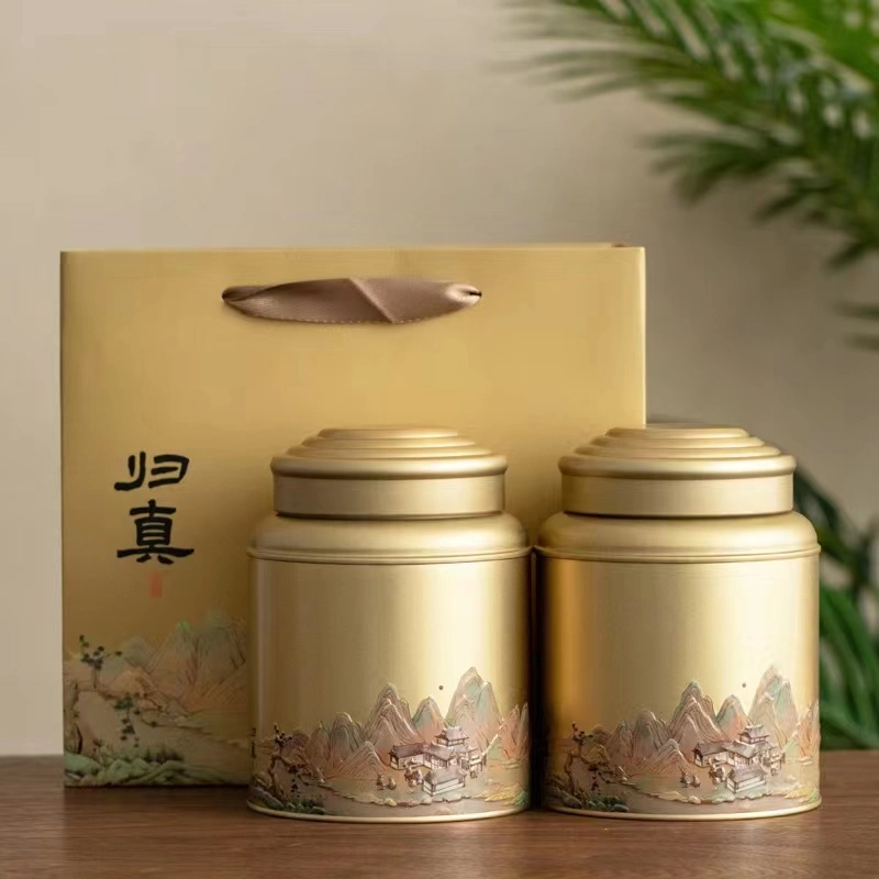2024 Hot Sale Custom Luxury Irregular Shaped Metal Tea/Food/Gift Tin Box Packaging