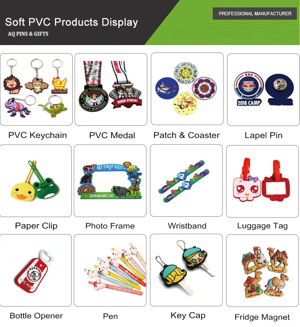 Factory Wholesale Custom Cartoon Cute Logo Soft Rubber PVC Silicone for Kids Bag Plastic Luggage Tag
