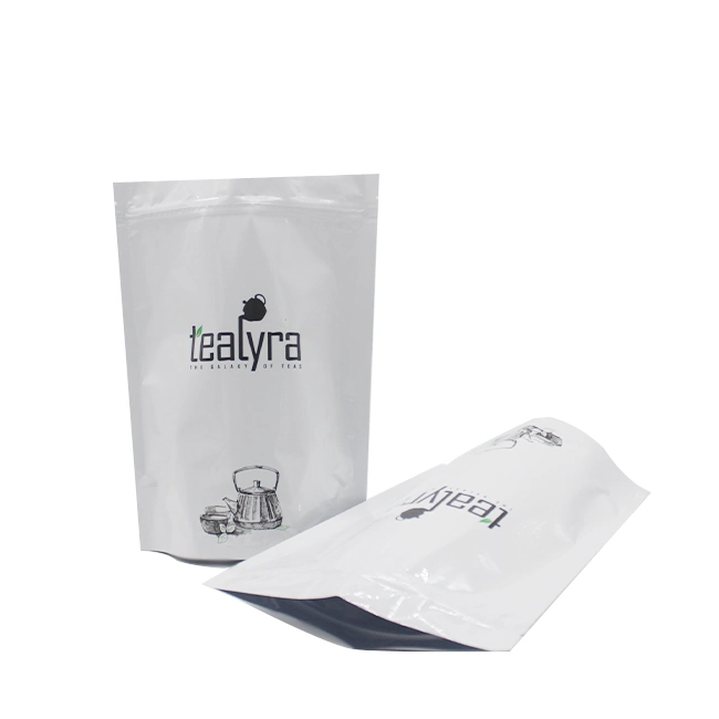 Customized Private Label Dropshipping Heat Seal Sealing Stand up Pouch Zipper Plastic Food Mylar Packing Tea Bags Mask Bag