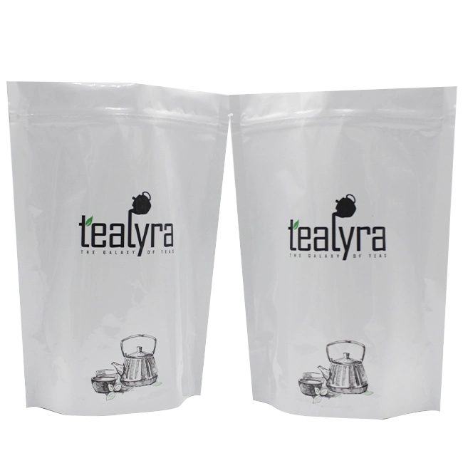 Customized Private Label Dropshipping Heat Seal Sealing Stand up Pouch Zipper Plastic Food Mylar Packing Tea Bags Mask Bag