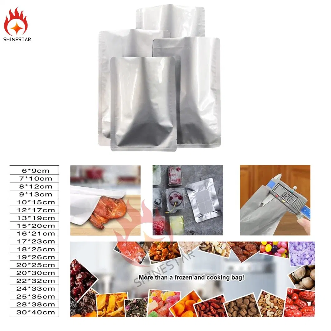 Heat Sealable Food Storage Mylar Aluminum Foil Bags Plastic Packaging Bag for Coffee Beans, Tea, Grains