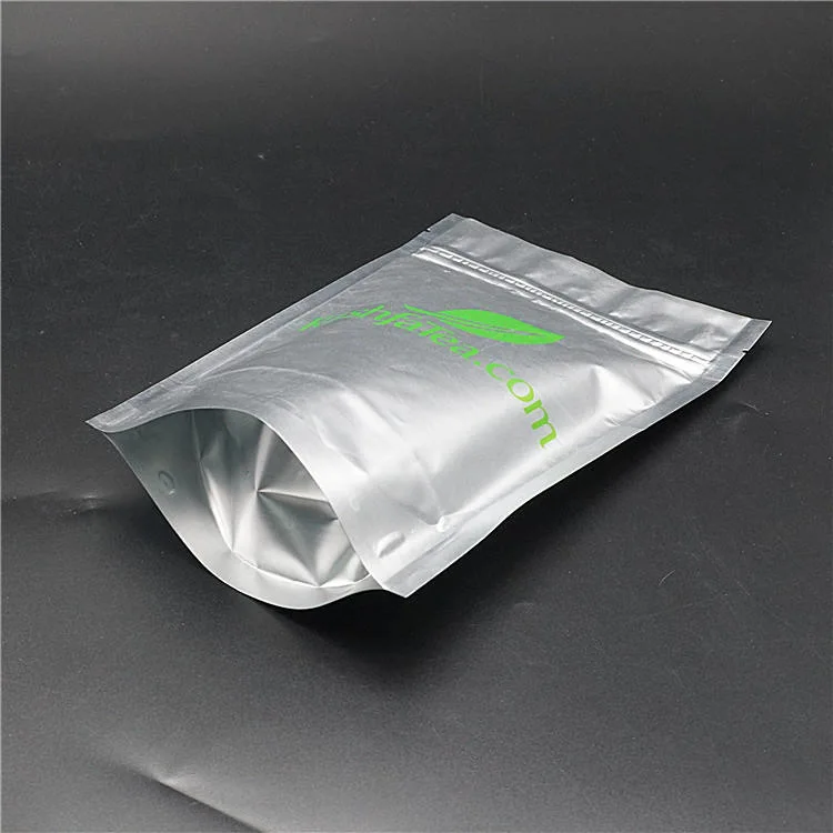 Custom Design Foil Matte Doypack Mylar Bags Printed Package for Food Packaging for Loose Tea Green Tea Bag