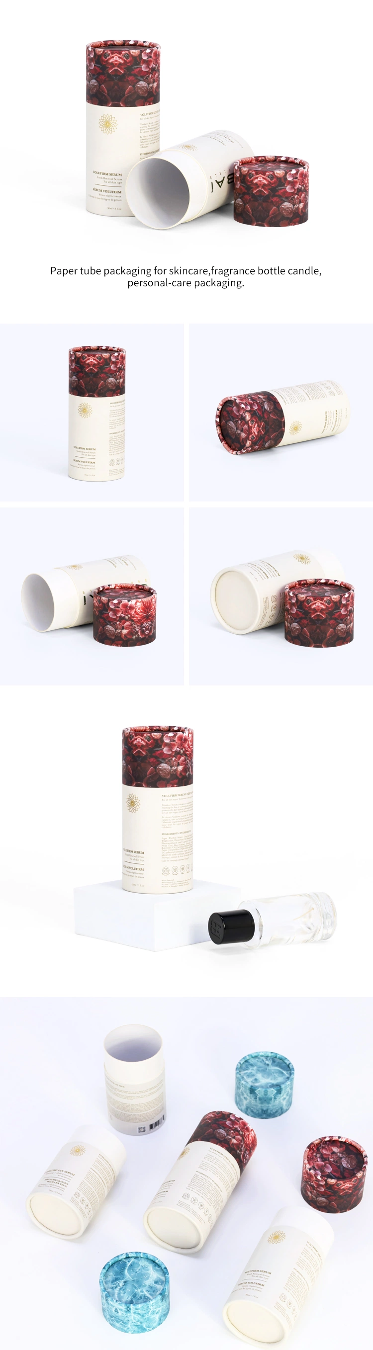 Wholesale Round Kraft Paper Tube Packaging for Coffee Tea Biodegradable Cardboard Paper Tube