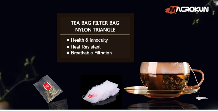 Nylon Heat Seal Tea Bag Food Grade Disposable Filter Slag Separator Tea Bag