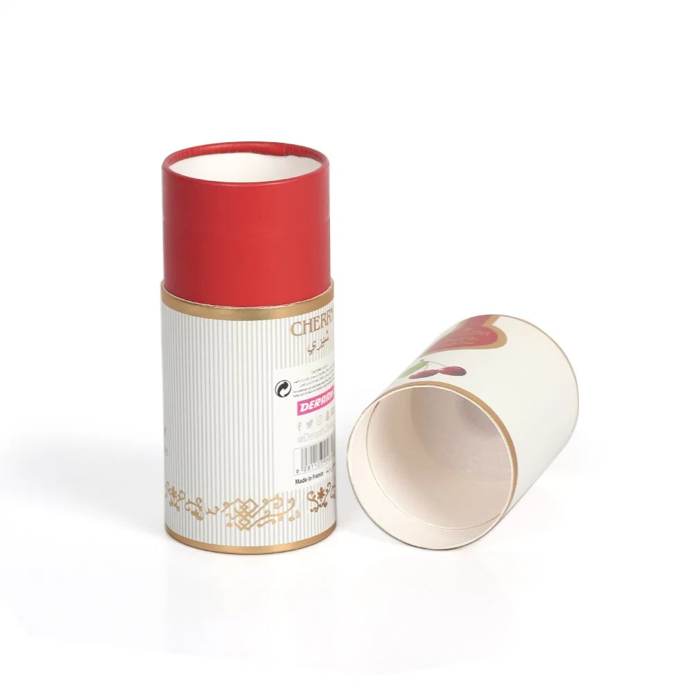 Custom Matte Tea Round Box Paper Tube Cylinder Packaging Tube Paper Package