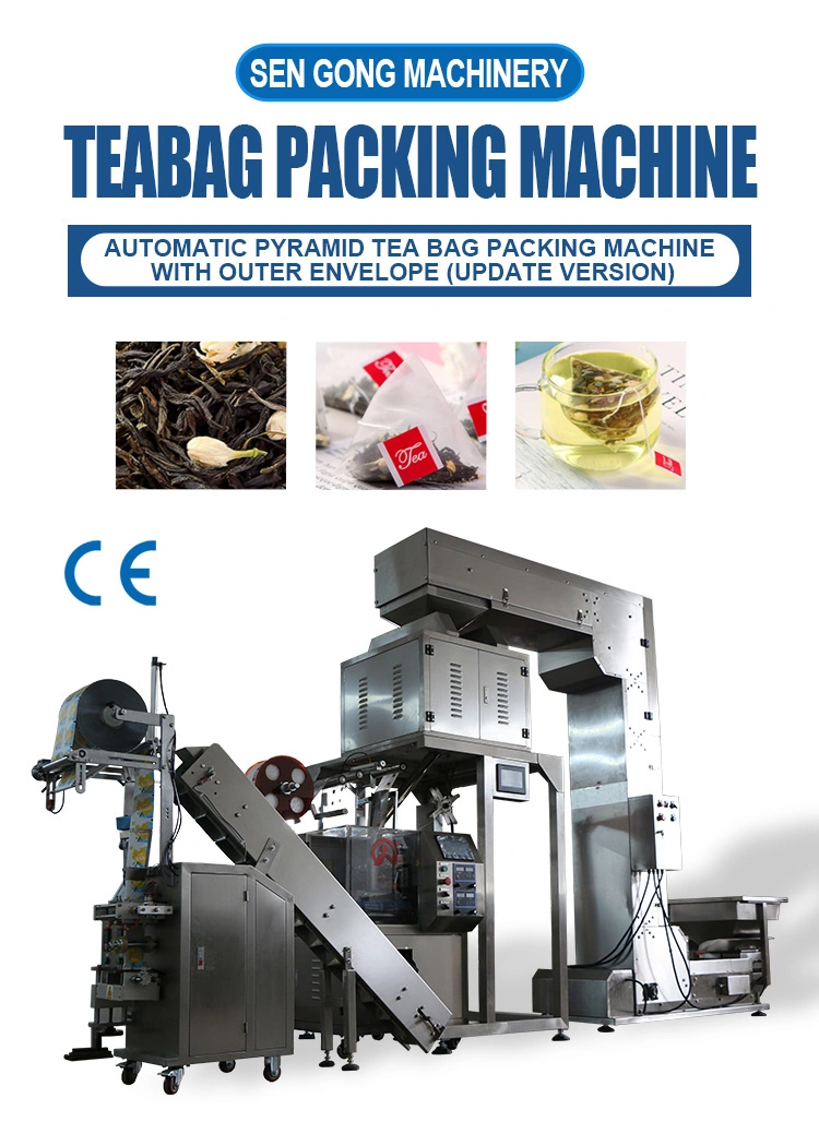 Whosale Pyramid Tea Bag Russia Loose Leaf Tea Packing Machine with Vacuum Outer Envelope