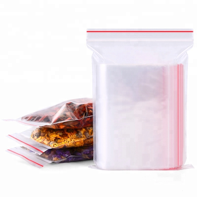 100 PCS High Quality Resealable Hair Top Wig Clear Transparent Ziplock Bag Plastic Food Packaging for Oil, Phone, Underwear, Flower, Tea, Reusable PA PE Pouch