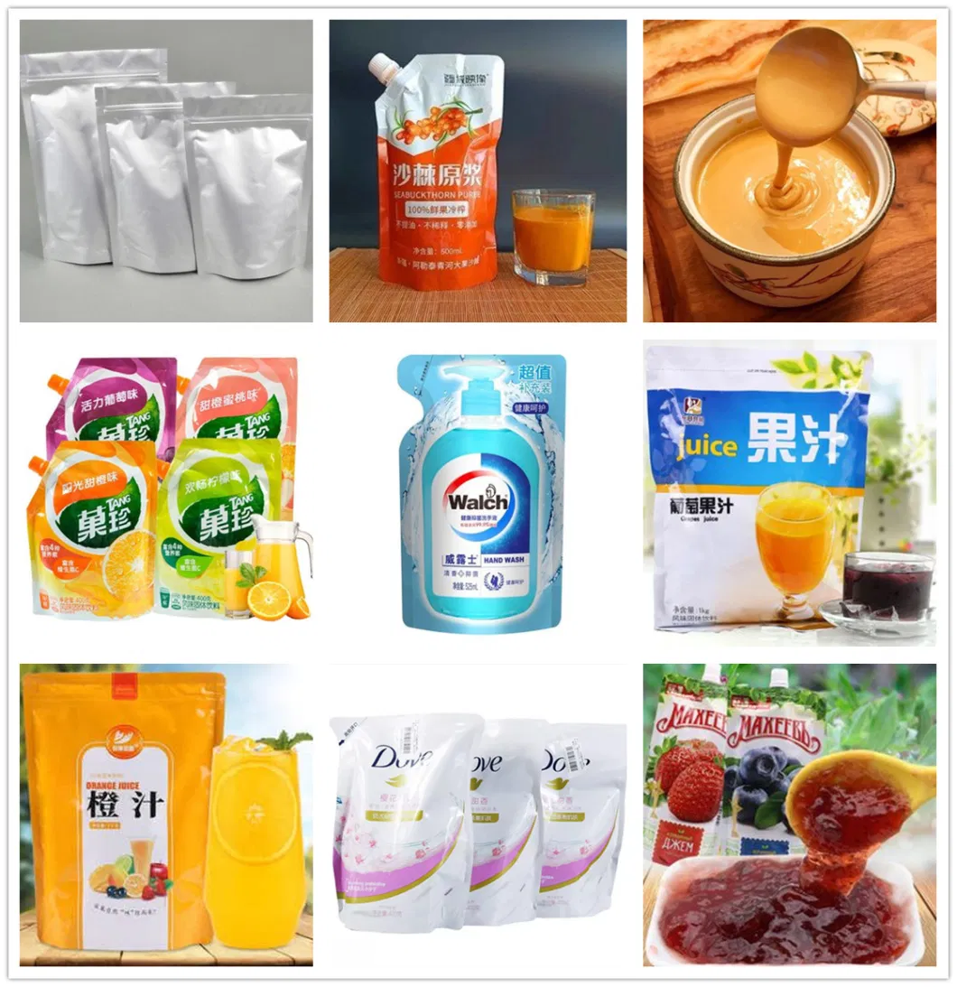 MW8-2030yt Liquid Paste Body Premade Pouch Packing Machine/Custom Automatic Rotary Stand up Spout Pouch Premade Bag Tide Laundry Detergent Pack Tomato Past Pack