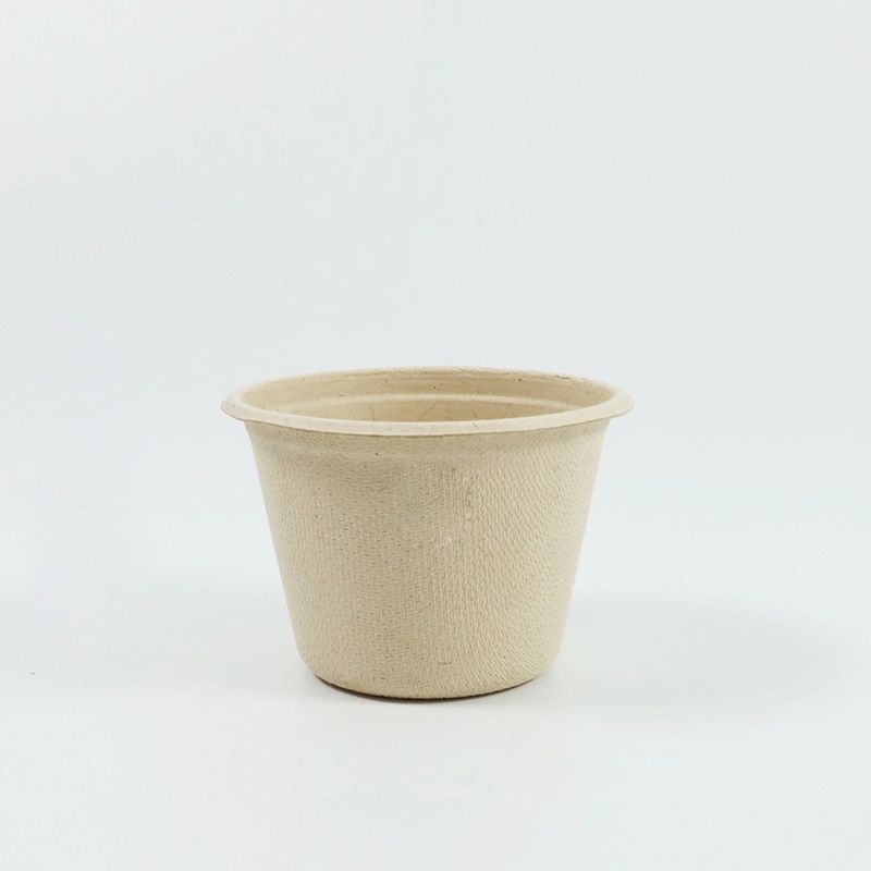 Eco-Friendly Compostable 1 Oz 2 Oz Disposable Bagasse Sauce Cups Food Containers with Lid
