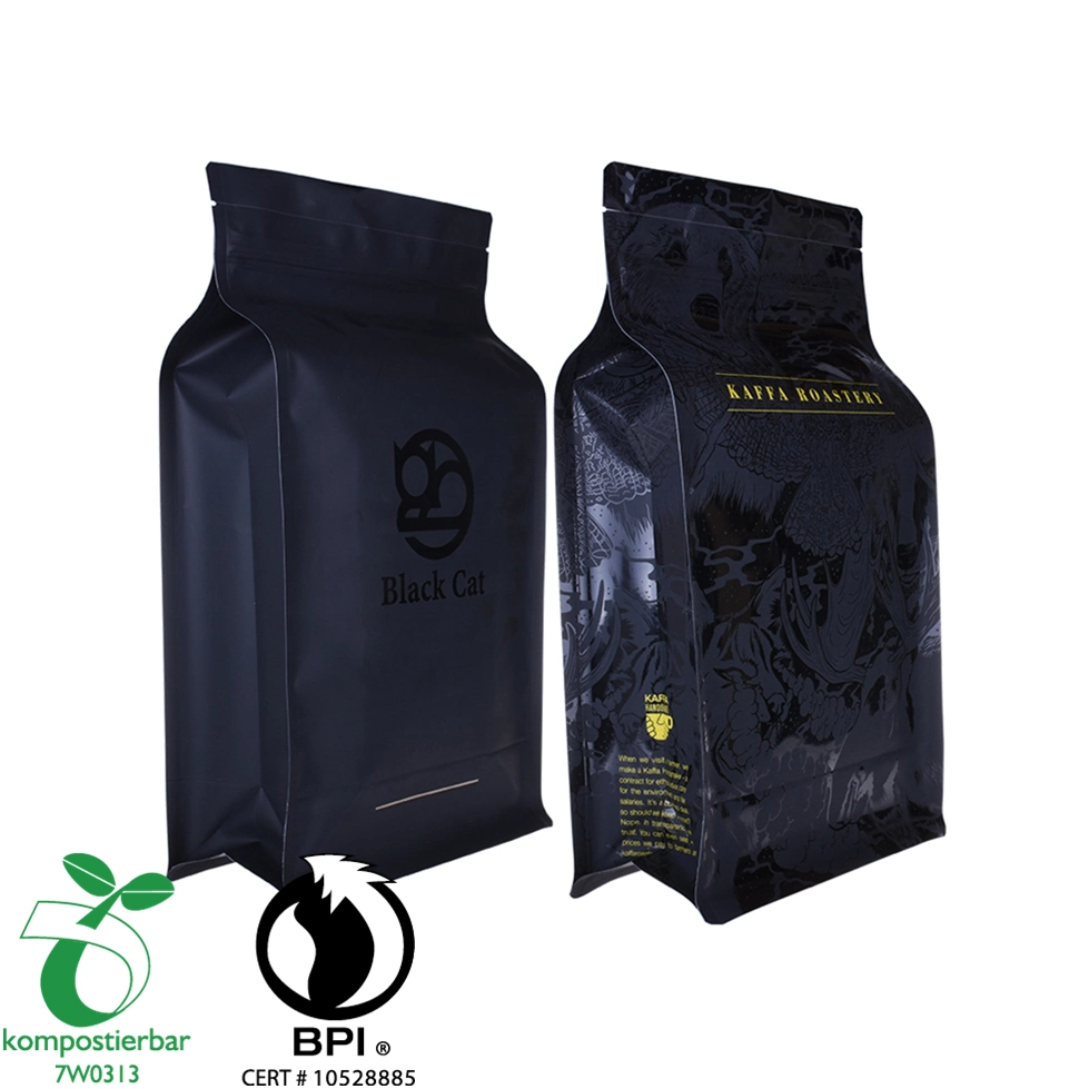 Recyclable Zipper Tea Leaf Bag Flat Bottom Bag