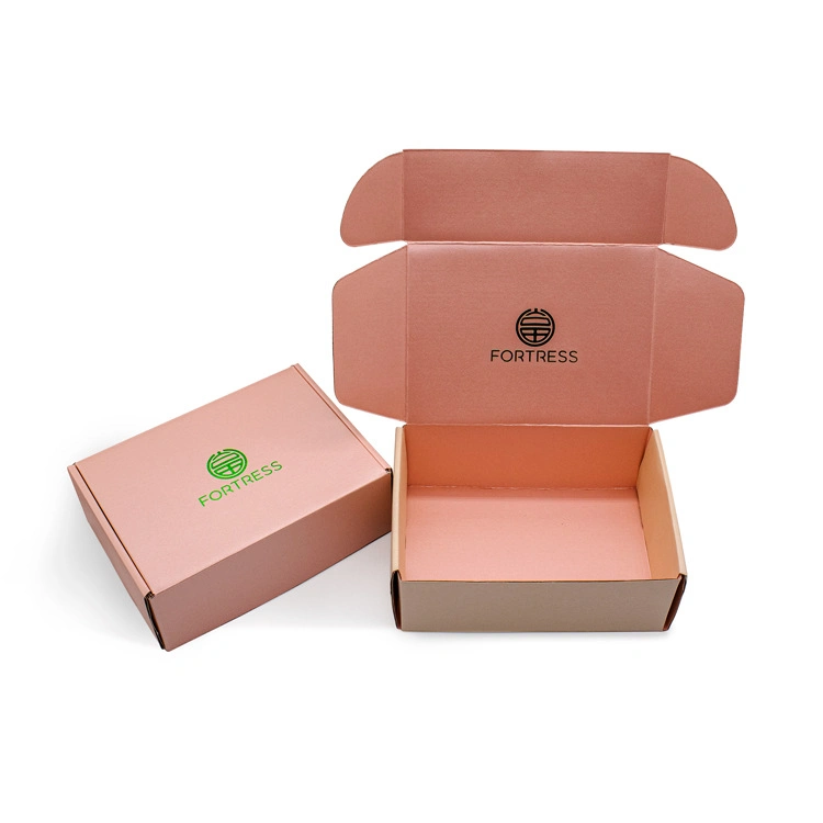 Elegant Patterns Recyclable Custom Logo Printed Cardboard Corrugated E-Commerce Business Packaging Mailing Boxes