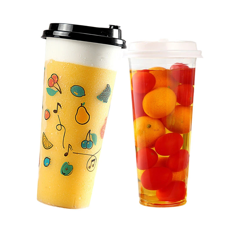 Hot/Cold Resistant Single /Double Wall Brown /White Craft Paper Food Packaging Cup Container with Biodegradable Materials
