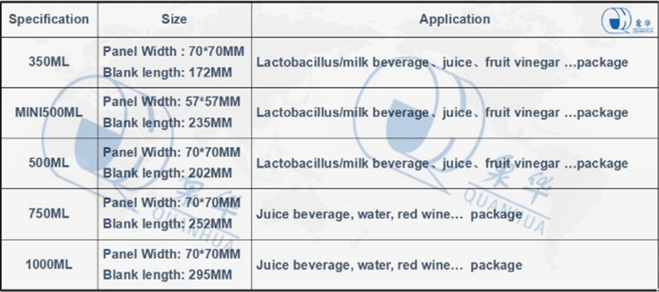 Tea/Water/Egg Tart Liquid/Emulsion/Pure Milk/Cream/Fruit Drink/Coffee/Butter/Lactobacillus Beverage/Juice/Yogurt Drink/ Curve/Diamond Package