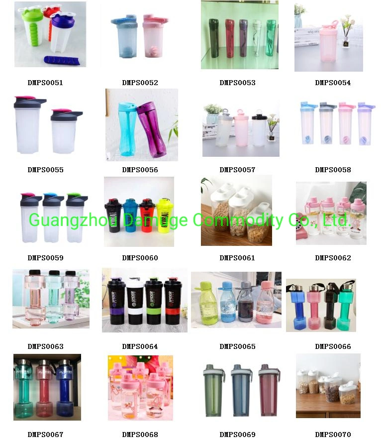 Water Bottle with Pump Flip Lid Plastic Tritan Bottle, 200ml 300ml 500ml 700ml 850ml Refillable Fine Mist Empty Trigger Squirt Shaker Bottle