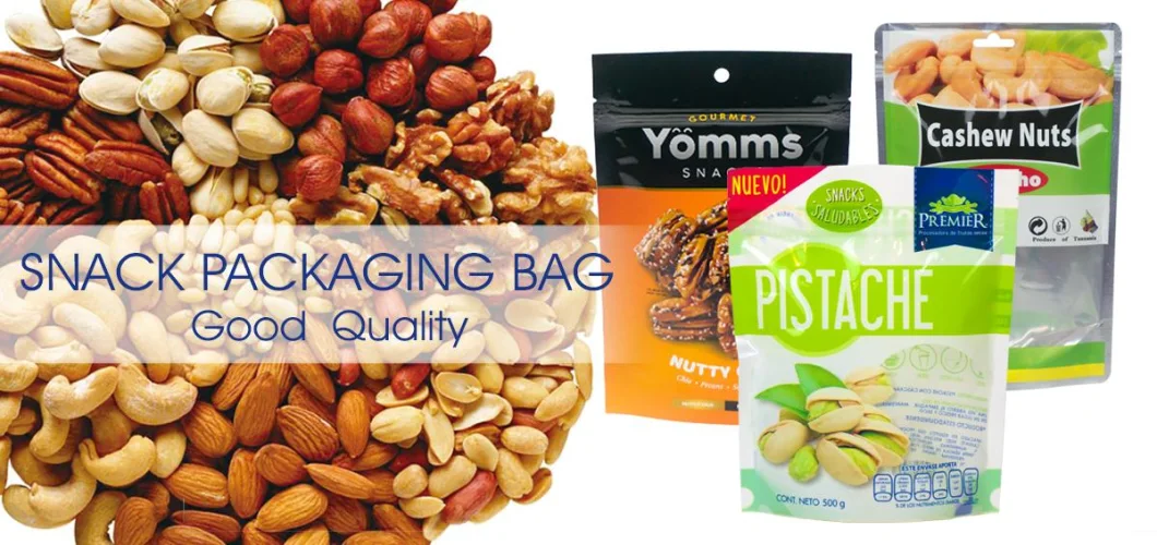 Wholesale Eco-Friendly Food Grade Coffee Tea Powder Nuts Snack Food Peanut Packaging with Zipper