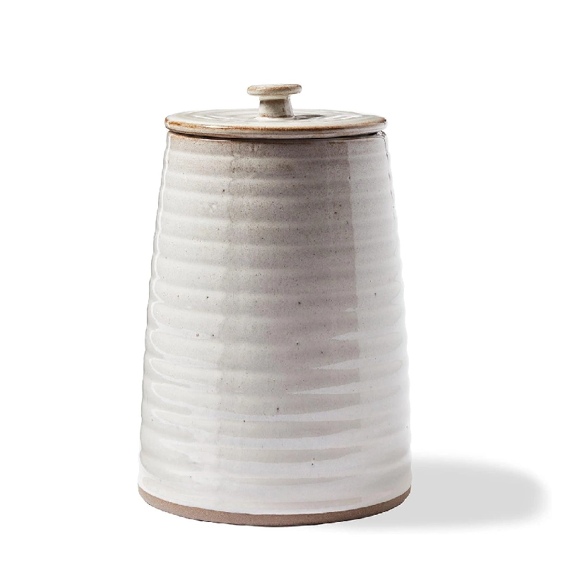 Rustic Minimalist Kitchen Supplies Stoneware Ceramic Coffee Tea Jar