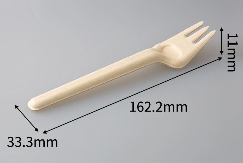 Disposable Biodegradable Compostable Biodegrade Cutlery Set Made From Bagasse and Wheat Straw Knife Fork Spoon