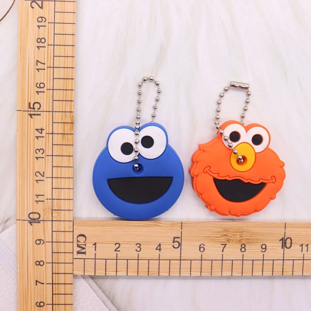 Cute Fashion Cartoon Anime Design Personalized Logo &amp; Shape Cat Animal PVC Rubber Silicone Keychain