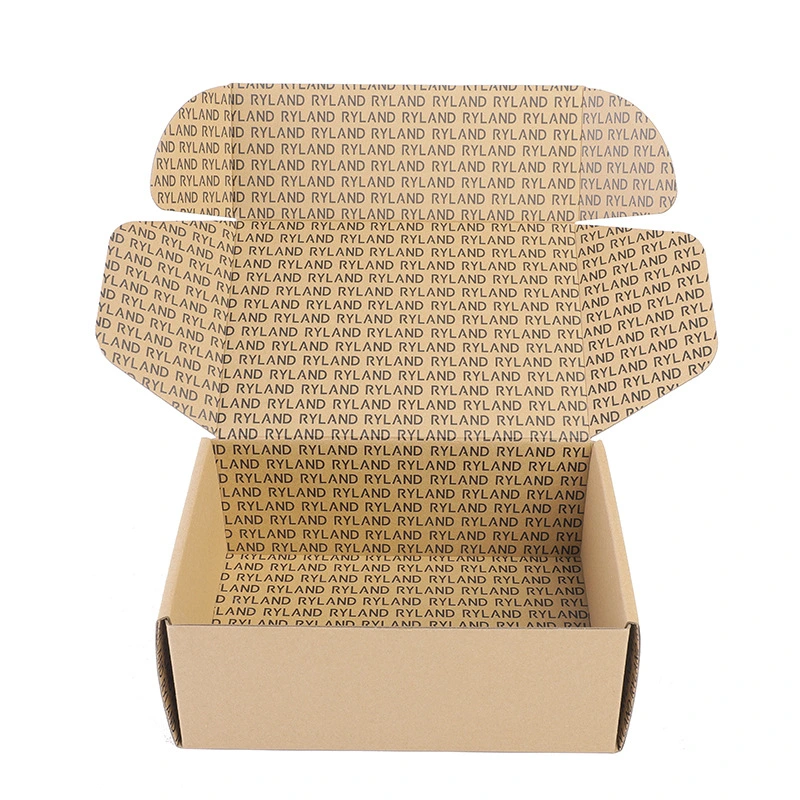 Modern Style Recyclable Custom Logo Printed Cardboard Corrugated E-Commerce Business Packaging Mailing Boxes