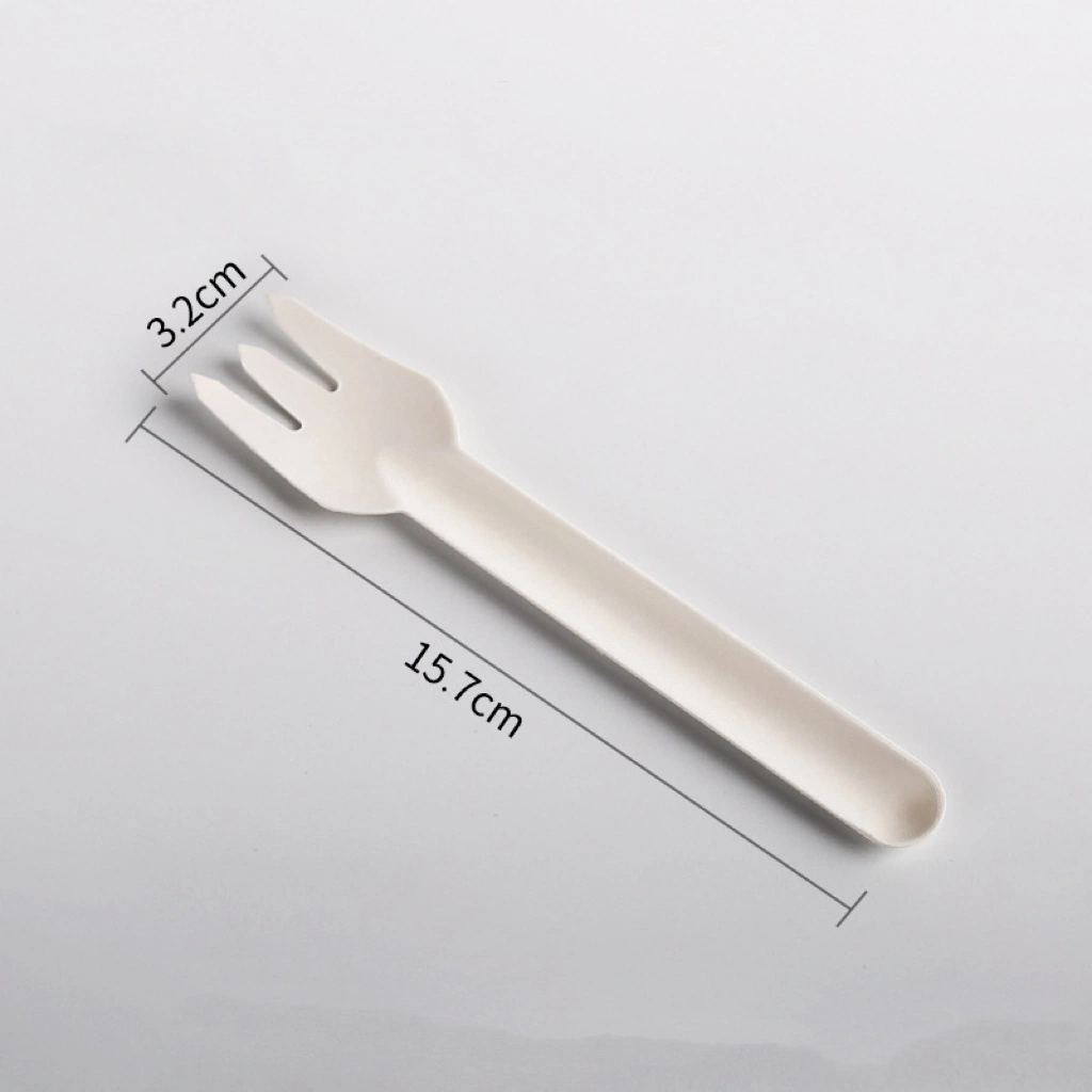 Disposable Biodegradable Compostable Biodegrade Cutlery Set Made From Bagasse and Wheat Straw Knife Fork Spoon