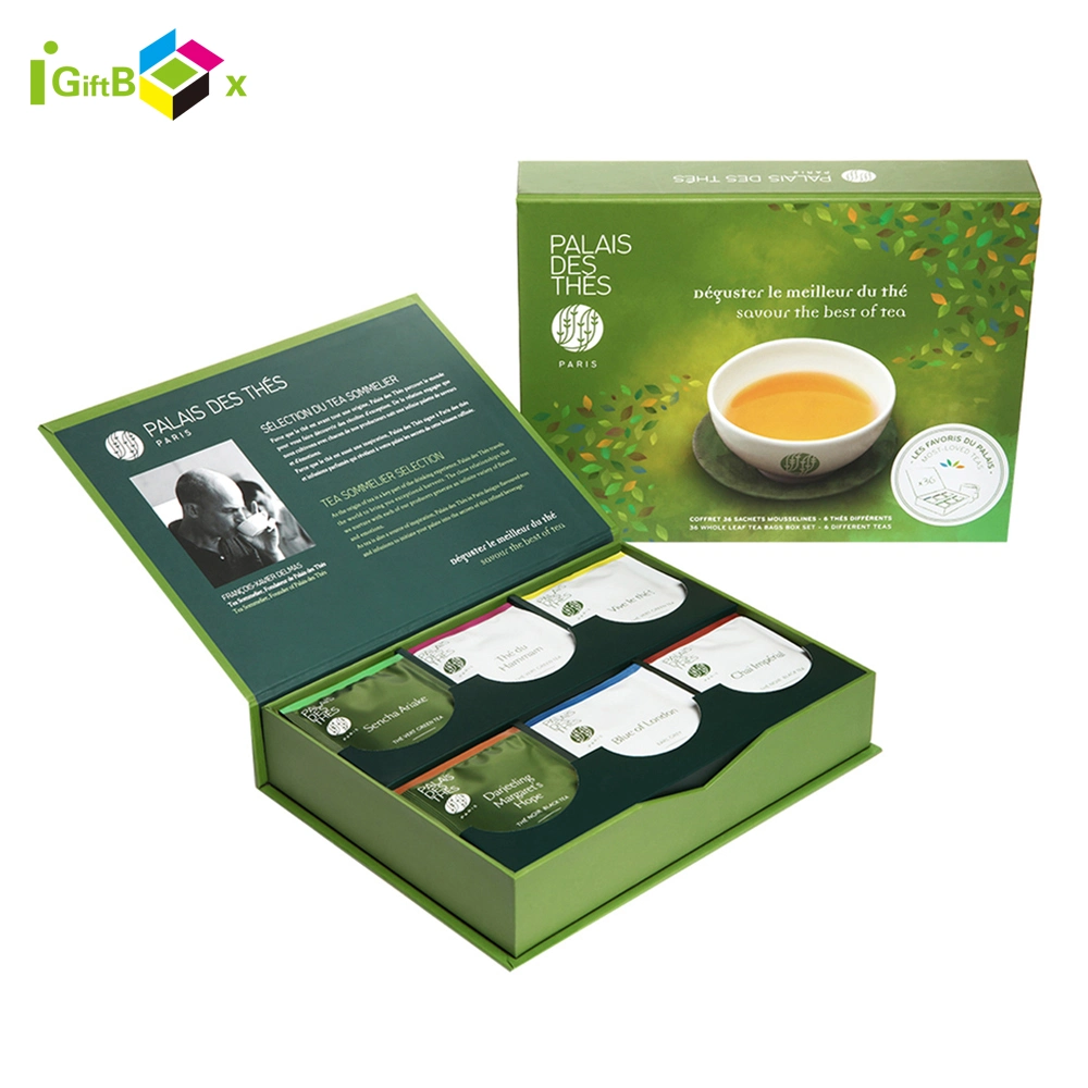 Elegant Cardboard Box Coffee Package Diet Flower Green Tea Packaging Boxes