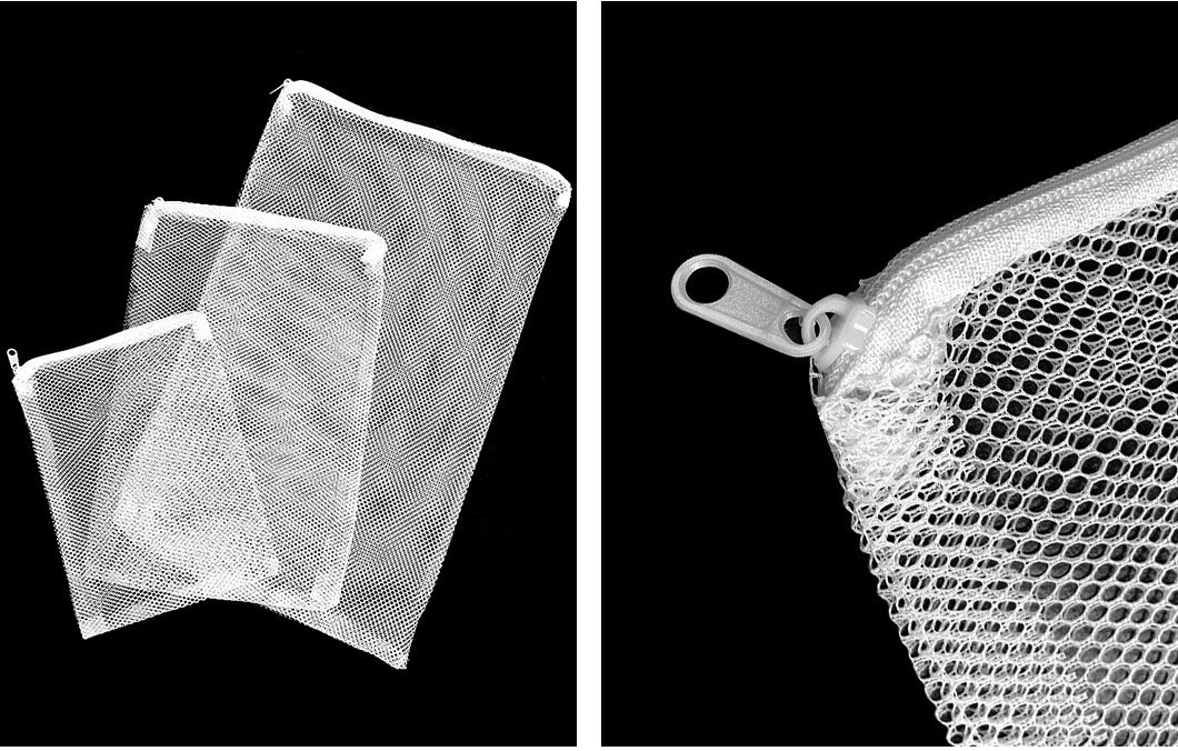 100 Micron Aquarium Nylon Mesh Bags with Plastic Zipper Fish Tank White/Black Net Filter Media Bags