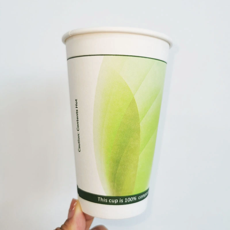 Customized Printed Double Wall Paper Cup Coffee Paper Cup Packaging with PLA Coated