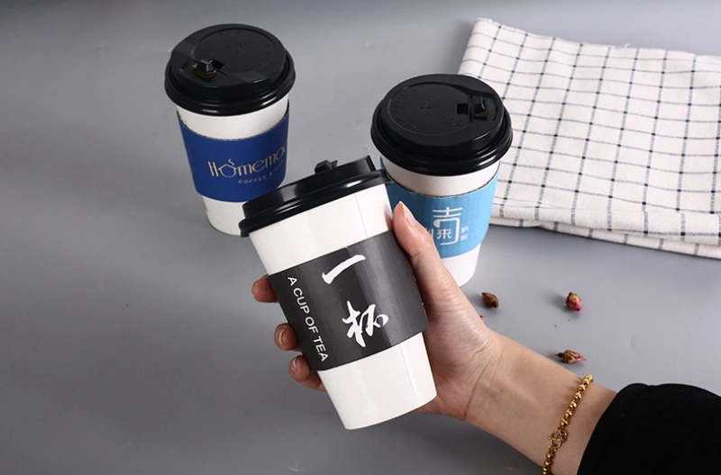 Wholesale Corrugated Paper Portable Cup Holder Milk Tea Coffee Beverage Packaging Cup Holder