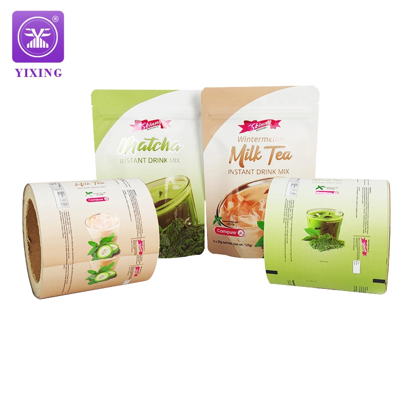 Recycled HDPE Candy Chocolate Potato Chips Coffee Milk Tea Powder Packaging Bag Food Packaging Plastic Roll Film