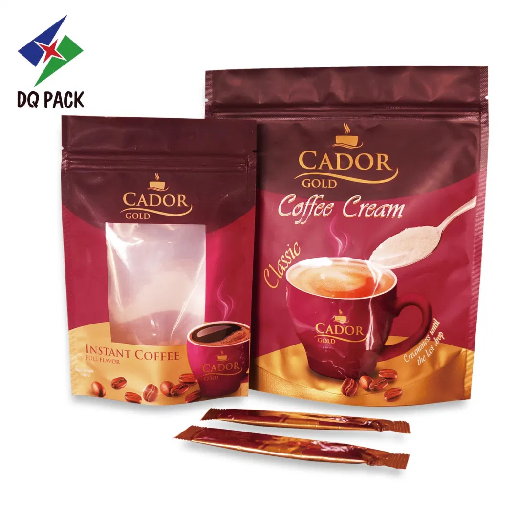 Wholesale Eco-Friendly Food Grade Coffee Tea Powder Nuts Snack Food Peanut Packaging with Zipper