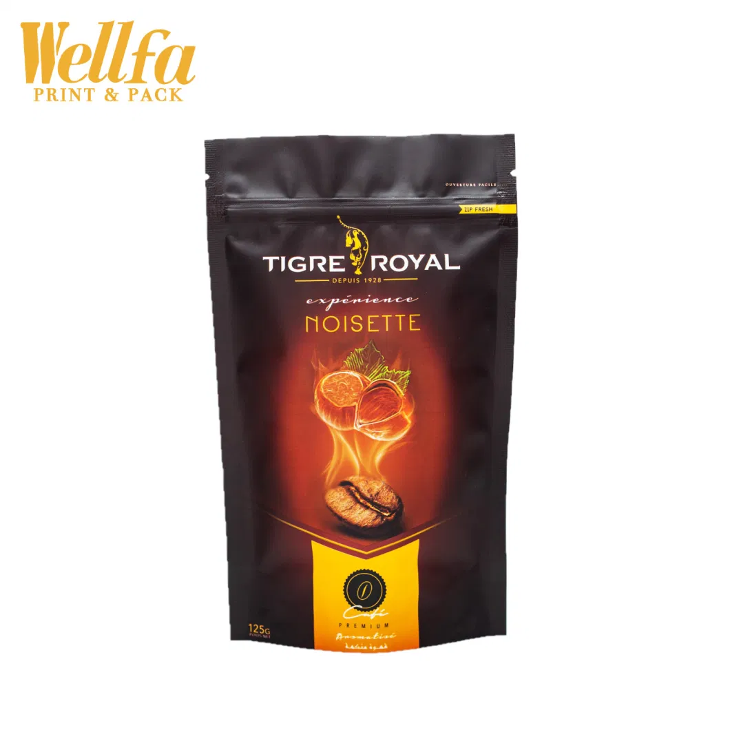 Custom Printing Tea Bags Organic Doypack with Window Kraft Paper Foil Sachet