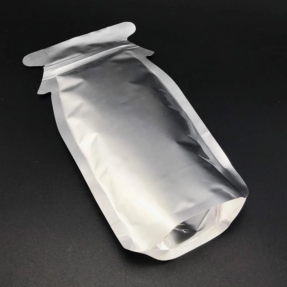 Wholesale Stand up Custom Shaped Empty Black Slim Tea Plastic Packaging Bags