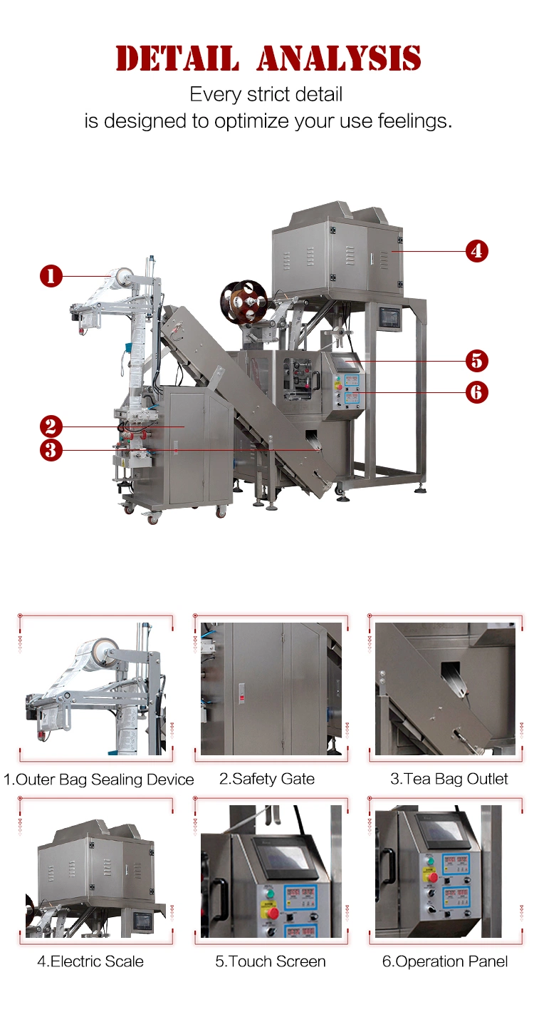 Pyramid Moroccan Tea Bag Packaging Machine