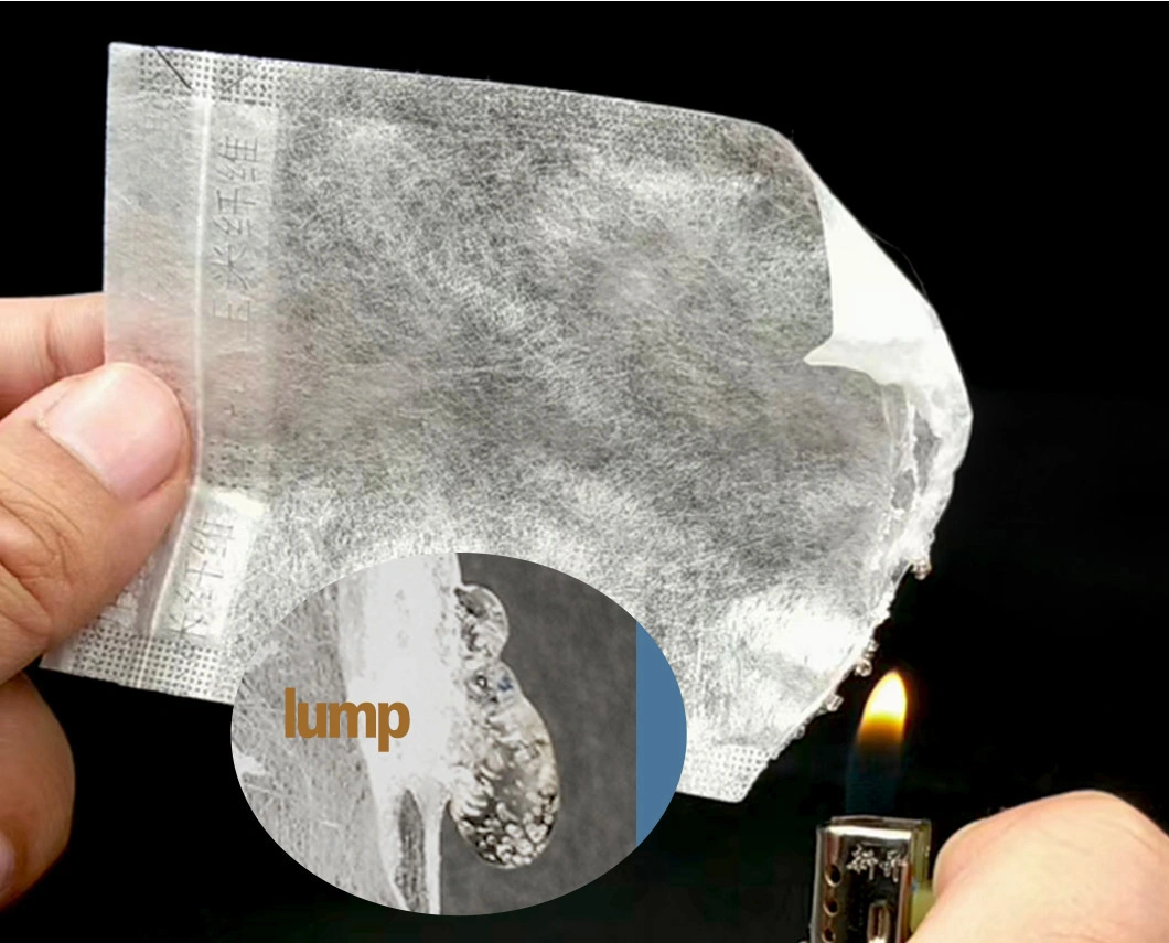 Corn Fiber Biodegradable Transparency Empty Tea Bags Packaging with Hidden Drawstring