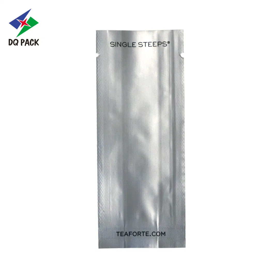 Dq Pack Three Sides Seal Aluminum Foil Bags Transparent Food Grade Plastic Packaging Cotton Candy Bag