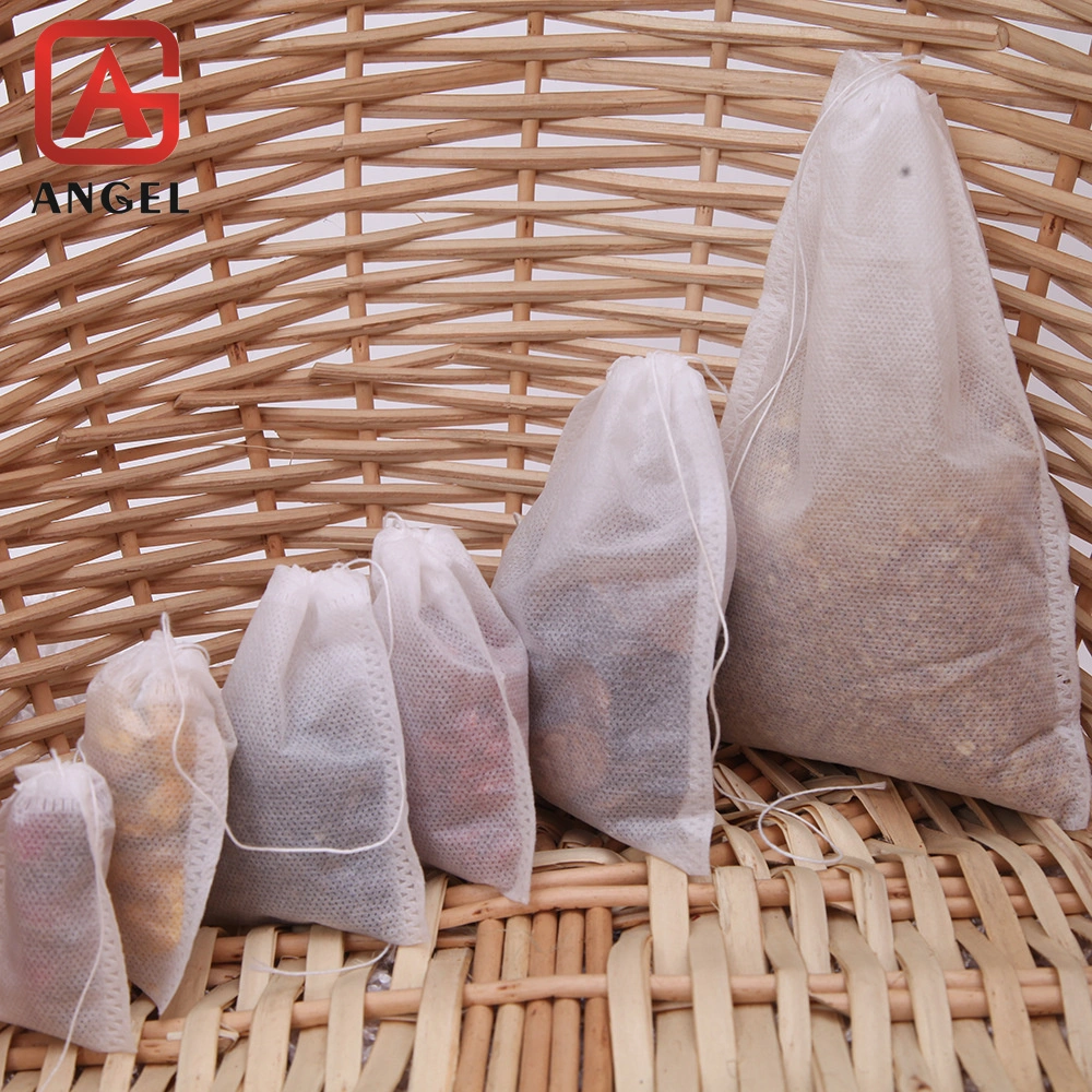 Disposable Empty Cotton Drawstring Seal Filter Loose Leaf Tea Bags