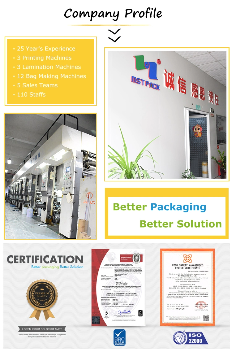 Laminated Material Doypack Compostable Kitchen Bag Factory in China