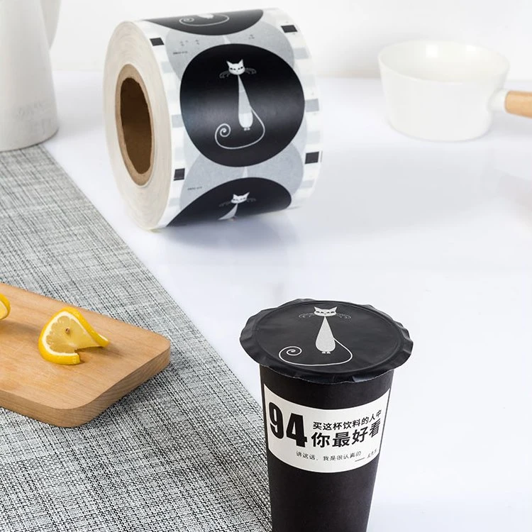 Sample Basic Customization Plastic Coffee Milk Tea Fruit Juice Drinks Cup Sealing Packaging Film