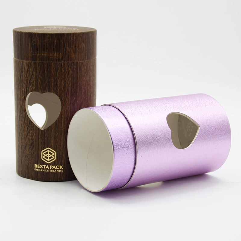 Round Kraft Paper Tube Packaging Wholesale for Tea Biodegradable Cardboard Paper Tube