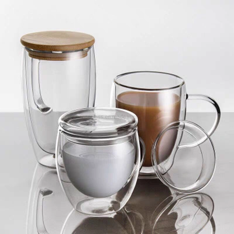 Home Borosilicate Glass Kitchen Jars/Canisters with Acacia Wood Airtight Lid Set-2 Pack 30oz/900ml, Minimalist Preprinted Farmhouse Style