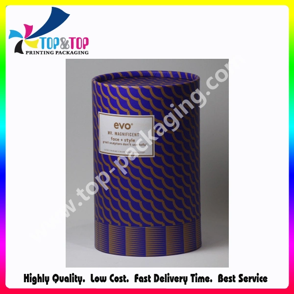 Custom Eco-Friendly Kraft Cylinder Round Paper Box Packaging for Coffee Cup/Tea/Bottles Packing