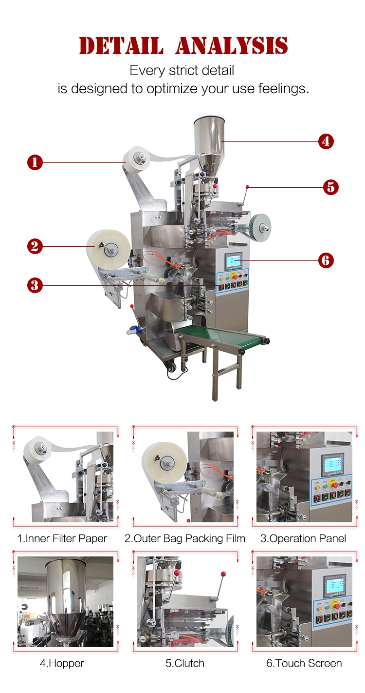 C18 Filter Paper Chamomile Tea Auger Filling Machine Price