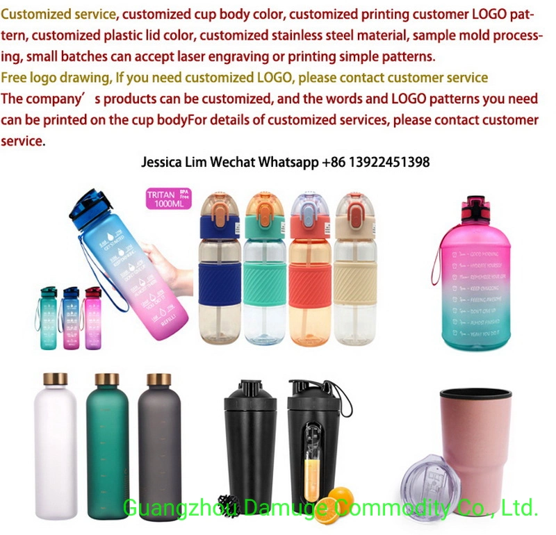 Water Bottle with Pump Flip Lid Plastic Tritan Bottle, 200ml 300ml 500ml 700ml 850ml Refillable Fine Mist Empty Trigger Squirt Shaker Bottle