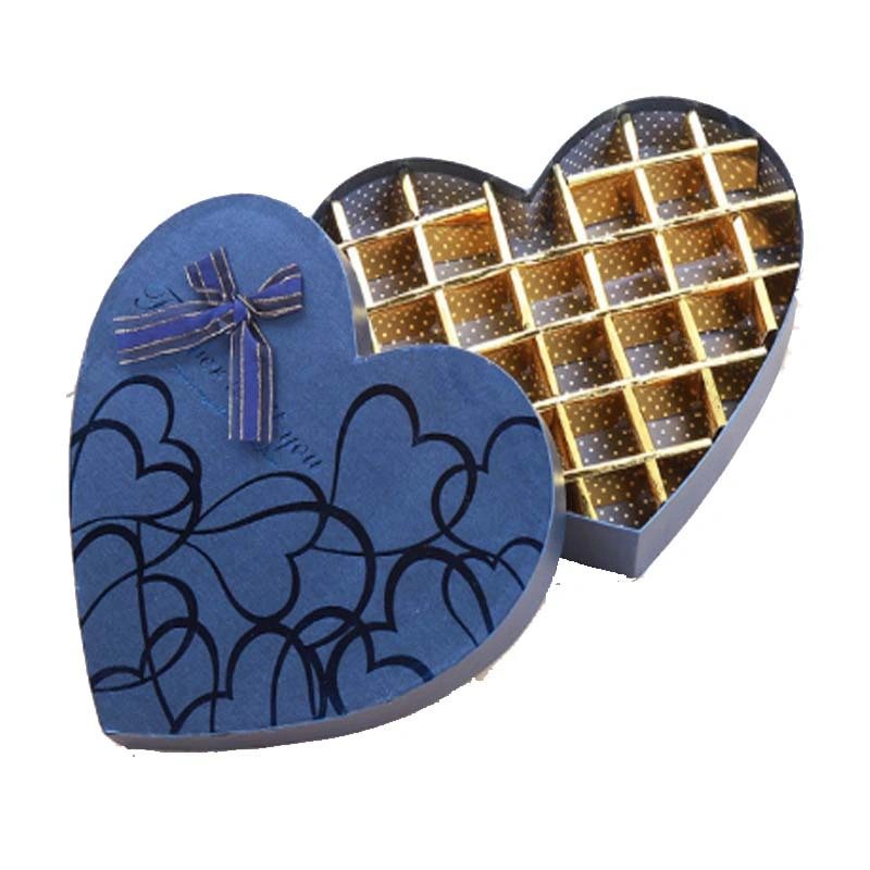 Heart Shaped Chocolate Cardboard Paper Packaging Gift Box