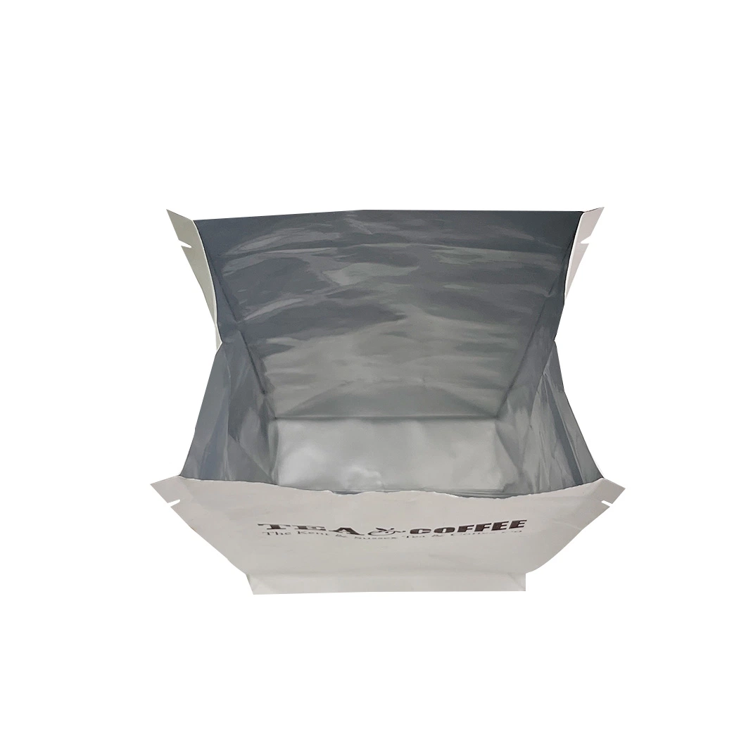 Wholesale Heat Sealable Aluminum Foil Plastic Quad Side Seal Tea Coffee Packaging Bag