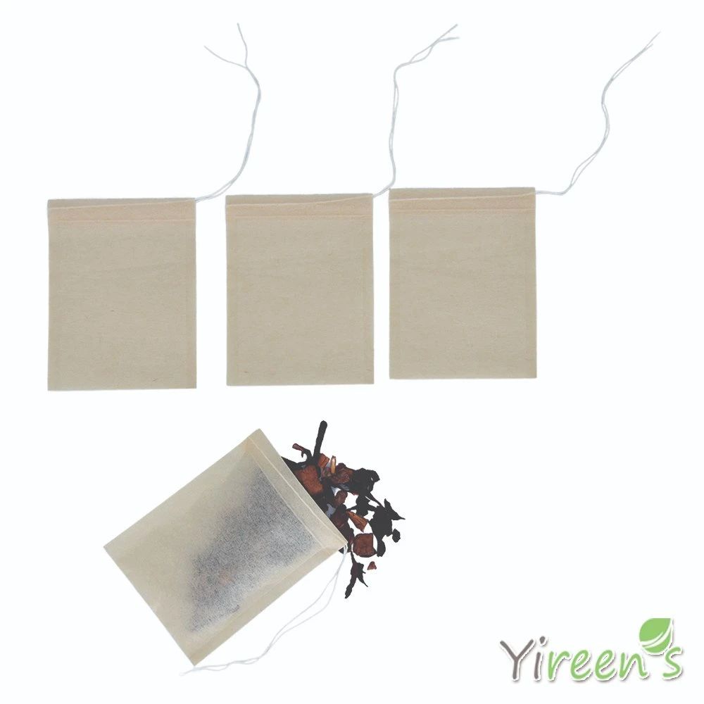 80 X 100mm Disposable No Bleach Coffee Maker Filter Bags with Strings for Tea Set Infusers, Kind of Kitchen Products