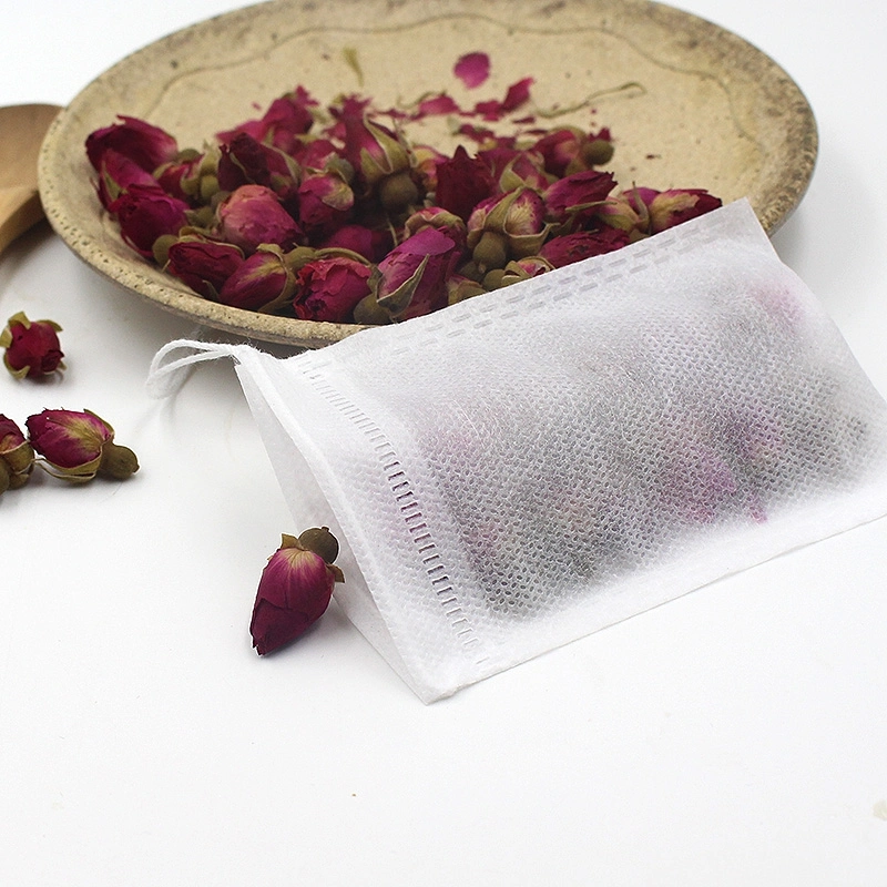 13*18cm High Quality Breathable Non-Woven Fabric Filter Empty Tea Bag with Drawstring