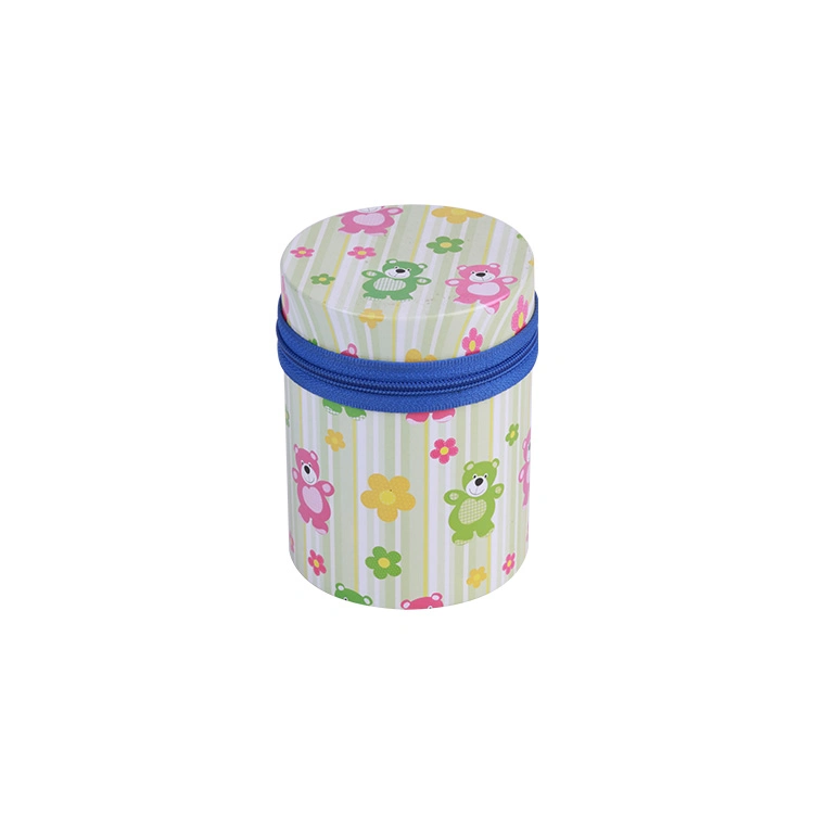 Metal Packaging Source Factory Wholesale Custom Round Flower Tea Coffee Tin Box Packaging