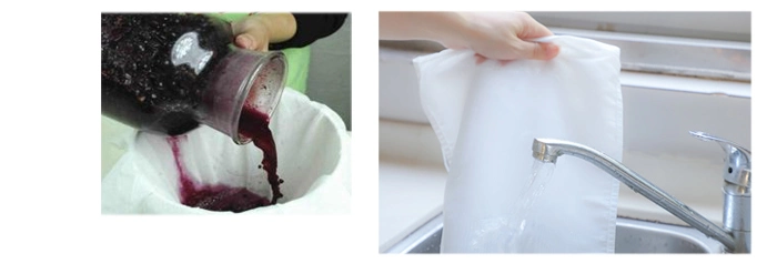 Nylon Mesh Bag Kitchen Milk Juice Soybean Milk Tea Bag Wine Filter Mesh Fine Tofu Filter Bag